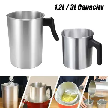 Aluminum Milk Frothing Coffee Pitcher Candle Making Pitcher Candle Making Wax  Melting Pouring Pot with Sturdy Handle - China DIY Glass Candle and Candle  Making Kit price