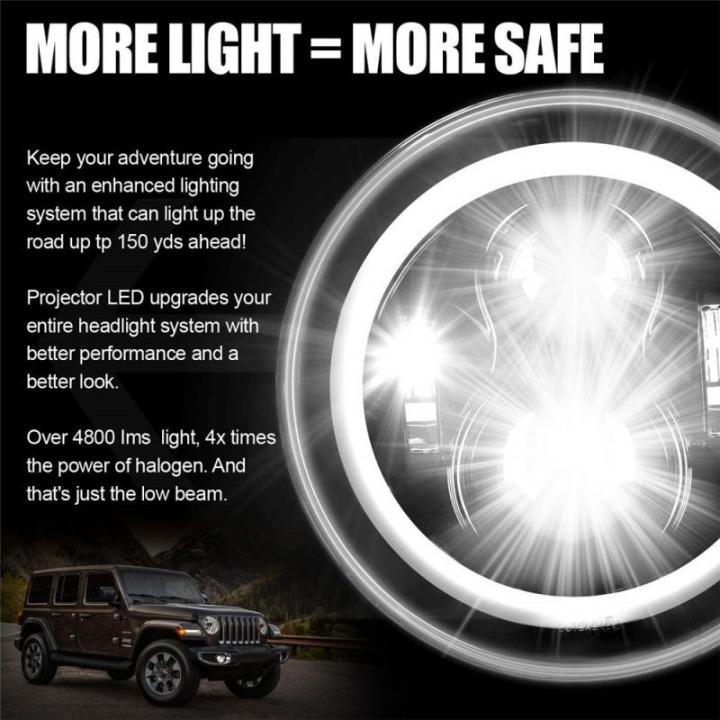 1pcs-7-inch-led-headlights-drl-hilo-beam-150w-round-headlights-angel-eyes-for-davidson-honda-yamaha-jeep-wrangler-motorcycle