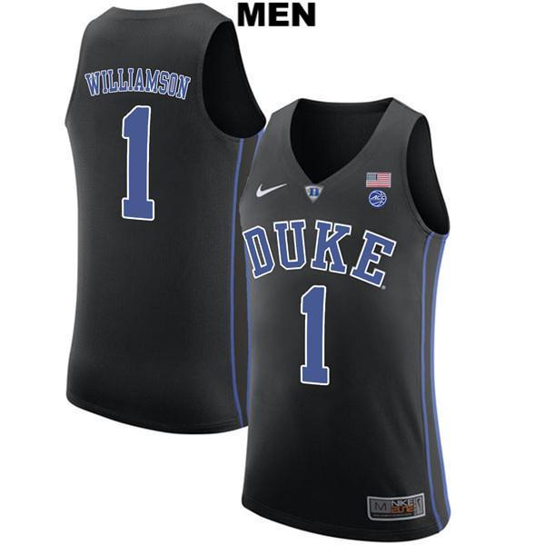 รายการสินค้าใหม่-คุณภาพสูง-ต้นฉบับใหม่-basketball-jersey-duke-1-zion-williamson-black