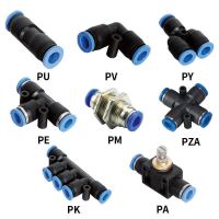 Pneumatic Fittings PU/PY/PV/PE/PM/PZA/PK/PA Wa Pipes and Pip Connectors Direct Thrust 4 to 12mm Plastic Hose Quick Couplings Hand Tool Parts Accessori