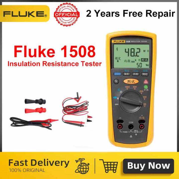 Fluke 1508 Insulation Resistance Tester Multimeter Digital Megohmmeter ...