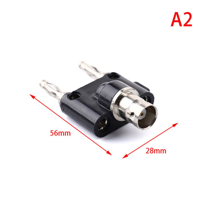 Lei Bnc To Two Dual 4mm Banana Male Female Jack Coaxial Connector Rf Adapter Lazada 2242