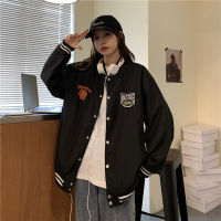 Vintage Jacket Womens Loose Ins Idle Style Bf Versatile Thin European American Hiphop Baseball Uniform Jum