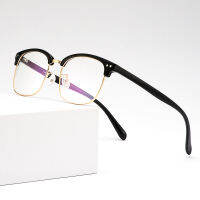 Gmei O Ptical R คลาสสิกพลาสติกผู้ชายแว่นตากรอบโลหะอัลลอยเสื้อผ้าแบรนด์สแควร์กําหนดกรอบแว่นตา MD085