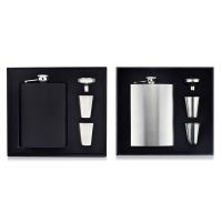 Hip Flask Set 8 Oz Hip Flask With Funnel And 2 Small Glasses Portable Pocket Whiskey Flask For Men Bar Party