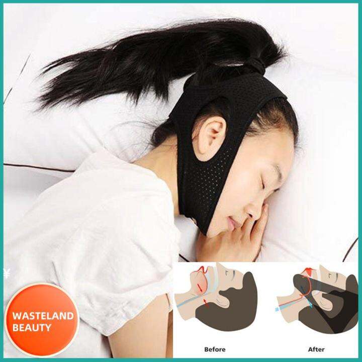 【COD】Triangular Anti Snoring Belt Adjustable Chin Strap For Mouth Breathing Improve Sleep
