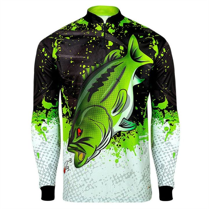 2023 DIAOLIAN Stand-up Collar Fishing Shirts Sunproof Breathable  Moisture-wicking Quick-drying Anti-UV UPF50+ Fishing Jerseys