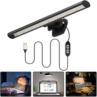 ไฟ LED หรี่แสงได้ USB Screenbar Light สำหรับแล็ปท็อปคอมพิวเตอร์ PC Monitor Screenbar ไฟแขวน LCD Monitor โคมไฟอ่านหนังสือ