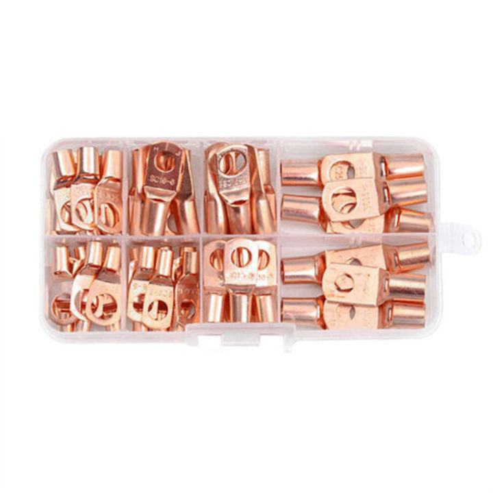 140pcs-terminals-connectors-wire-ring-lugs-battery-copper