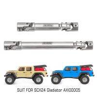 ﹉◙ jfmkfmdm INJORA-Aço Inoxidável Endurecido Drive Shaft Peças de Atualização para 1:24 Crawler SCX24 Gladiador AXI00005 2pcs