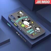 JIUMOO เคสสำหรับ4C Infinix Smart 4สมาร์ท X653ลายการ์ตูนแครอท Pochacco บางขอบสี่เหลี่ยมด้านข้างกันกระแทกดีไซน์ใหม่มีน้ำค้างแข็งโปร่งใสแข็งเคสมือถือปลอกซิลิโคนคลุมทั้งหมดกล้องป้องกันแสง