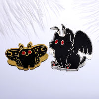 Spooky Mothman Hard Enamel Pin Red Eye Moth Crescent Wing เข็มกลัดสัตว์ Laple กระเป๋าเป้สะพายหลัง Badge สำหรับเพื่อน-serfgfdtr