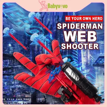 Spiderman web cheap shooter toy target