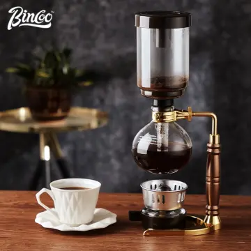 Japanese Style Siphon Coffee Maker Tea Siphon Pot Vacuum Coffeemaker Glass  Type Coffee Machine Filter 3Cup