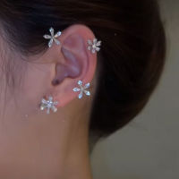 Tik Tok with The Same Style Rotating Flower Ear Hanging Niche Ear Clips Without Pierced Ear Bone Clip Earrings Wholesale Sale.