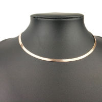 women necklace Gold Color Blade Chain on Neck Choker Necklace Women Sexy Flat Snake Chain Jewelry Clavicle chocker Necklaces