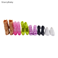 StarryBaby รองเท้าตุ๊กตา5คู่สำหรับตุ๊กตามอนสเตอร์รองเท้าส้นสูงรองเท้า29ซม.ตุ๊กตาอุปกรณ์เสริมของเล่น