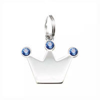 [COD] Spot Crown Crown Rhinestone รายการปลอกคอสัตว์เลี้ยงเครื่องประดับเลเซอร์แท็กสุนัขการ์ดแมว