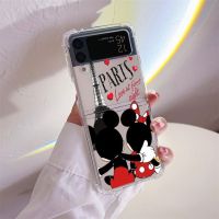 นิ่ม Tpu เคส Funda สำหรับ Samsung Galaxy Z 5G Z รักพลิก4 Flip4โทรศัพท์ Zflip Mickey Zflip3 3 Flip3พลิก