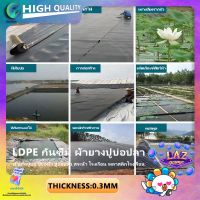 โปรแรง++ พลาสติกปูบ่อ ขนาด2x2เมตร หนา 0.3มิล สีดำ ผ้ายางปูบ่อ ปูบ่อน้ำ ปูบ่อปลา สระน้ำ โรงเรือน พลาสติกโรงเรือน Greenhouse HDPE Very Hot