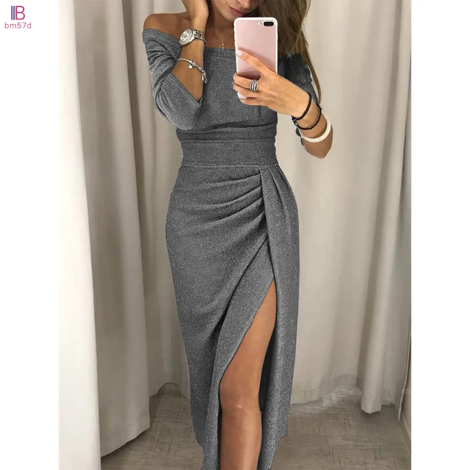 Thigh split dress on sale short