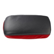 Car Carbon Fiber Center Console Lid Armrest Box Leather Protective Cushion