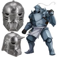 Alphonse Elric นักเล่นแร่แปรธาตุโลหะเต็มตัวหน้ากากเรซิ่นคอสเพลย์เกราะหน้ากากหมวกกันน็อคอุปกรณ์เครื่องแต่งกายงานปาร์ตี้หน้ากากฮาโลวีน