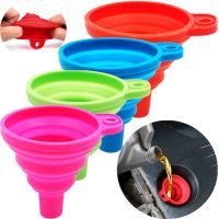 【CW】 Collapsible Silicone Car Engine Funnel for Carand motorcycle Neck Change