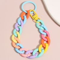 【CC】 Colorful Plastic Chain Keychain Anti-lost Jewelry Gifts