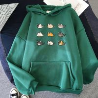 Omori Hoodie Harajuku Hoodies Fashion Women Kawaii Tops Cute Manga Basil Cat Funny Pullover Sweatshirt Graphic Sudadera Female Large 4XL