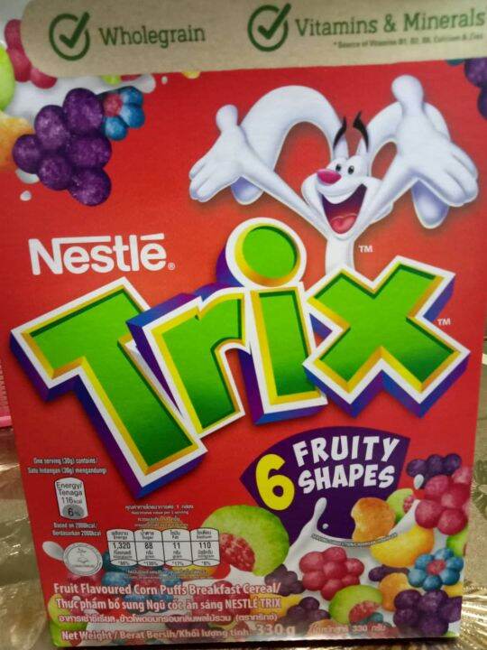 NESTLE Trix Fruit Flavoured Corn Puffs Breakfast Cereal 330g Lazada PH