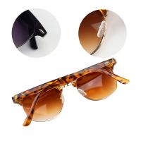 【cw】 Retro Cat Eye Sunglasses UV Protection Sunglasses Half Frame Sunglasses Female Sunglasses Travel Party Glasses Unisex