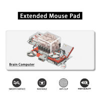 Brain Computer Mouse pad Extended Waterproof Non-Slip design Precision stitched edges large gaming mouse pad