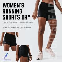 KALENJI กางเกง กางเกงขาสั้นผู้หญิงสำหรับใส่วิ่ง รุ่น Run Dry (สีดำ) ( Womens Running Shorts Dry - black ) กางเกงขาสั้น กางเกงกีฬา กางเกงขาสั้นผู้หญิง