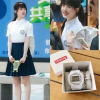 Cant secretly hide Zhao Lusi Sangzhis same style square watch female ins Fengsen Department junior high school student electronic watch