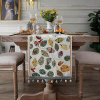 Table Linen Table Runner ผ้าคาดโต๊ะหรูหราราคาเบาทันสมัยโต๊ะรับประทานอาหารทรงสี่เหลี่ยมผืนผ้าคุณภาพสูงผ้าคลุมตู้ผ้ากันฝุ่นผ้าคลุมตู้รองเท้าผ้านุ่ม