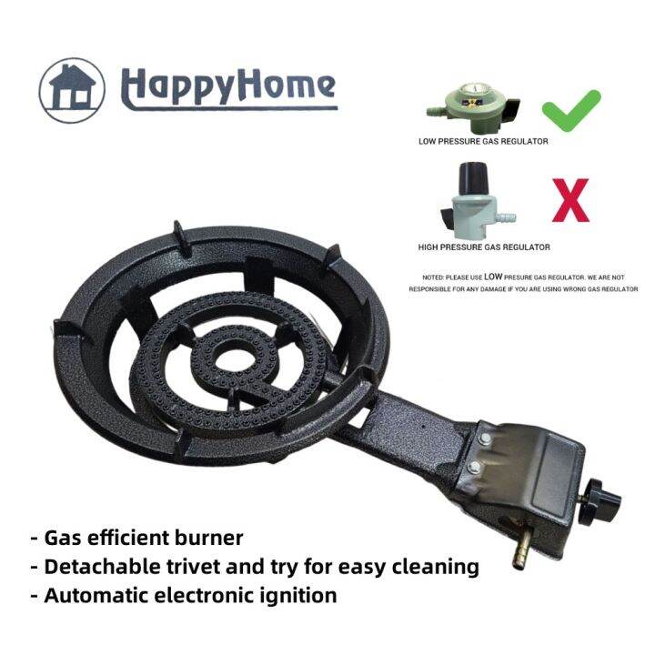 HappyHome Cast Iron Low Pressure Gas Burner 380 Lazada