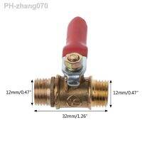 1/4 quot; Ball Valve Male to Male Pipe BSP Brass Ball Valve Barb Hose Metal Ball Valve with Red Lever Handle