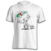 【New】2022 Pepsi 7up Vintage Fido Dido Logo t shirt summer new fashion casual O neck top