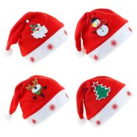 Christmas Red Hat New Year Cute Kids Adults Cap Navidad Children Girl Hat New Year Costume Santa Claus Xmas Winter Gift Decor