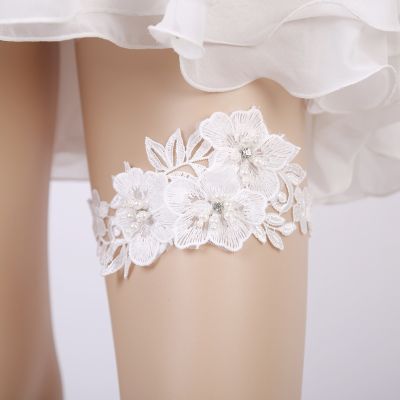 【YF】∋✟☬  NEW Wedding Garter Rhinestone Embroidery Beading Garters for Women/Female/Bride Thigh Bridal Leg