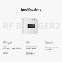 Sonoff RF Bridge 433MHz สมาร์ทบริดจ์ เกตเวย์ APP รีโมทคอนลไร้สาย สมาร์ทโฮม DIY ตั้งเวลาทํางานร่วมกับ Alexa