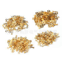 ขายตรงจากโรงงาน 100PCS วงแหวนสายเคเบิล 6.2mm ขั้วต่อแบบเปลือย ขั้วกดเย็น