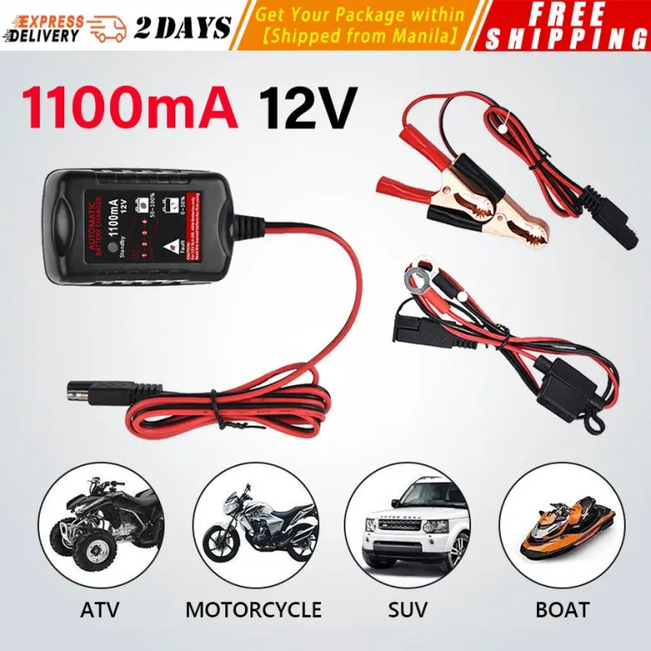 Lst 12v 11amp Automatic Battery Charger Maintainer Trickle Charger For Car Motorcycle Lawn