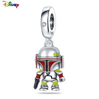 Disney Star Wars Series 925 เงินสเตอร์ลิง Boba Fett Charms ลูกปัด Fit Pandora 925 Original สร้อยข้อมือ DIY เครื่องประดับของขวัญผู้หญิง-Souyine