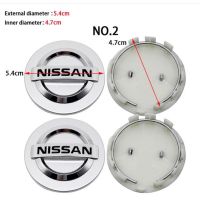 Hubcaps 54mm Car Wheel Center Hub Caps Covers Cap for Nissan Almera X-Trail Navara NP300 Grand livina Serena C27 Sentra N16 yang