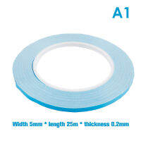 ruyifang 25M/ROLL Double Sided Thermal Conductive TAPE สำหรับชิป PCB LED Strip heatsink