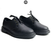 Giày Derby Dr Martens 1461 wax Crazy Horse full Black cao cấp