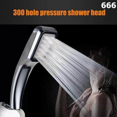 [ส่งฟรี] ซื้อ 1 แถม 1 ฝักบัวแรงดันสูง ฝักบัวเกาหลี 300 รู เพิ่มแรงดันน้ำ 5 เท่า ประหยัดน้ำขึ้น 30% (สีเงิน) SPA ENERGY Spray Shower Head Silverสำหรับห้องอาบน้ำ