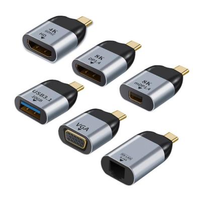 USB C toHDMI-compatible DP Mini DP VGA Adapter USB Type C toHDMI-compatible Adapter 4K 8K Converter forSamsung forHuawei P30 nice